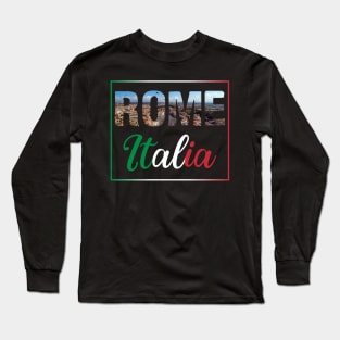 View from the roof of St. Peter's basilica in Vatican, Rome, Italy Long Sleeve T-Shirt